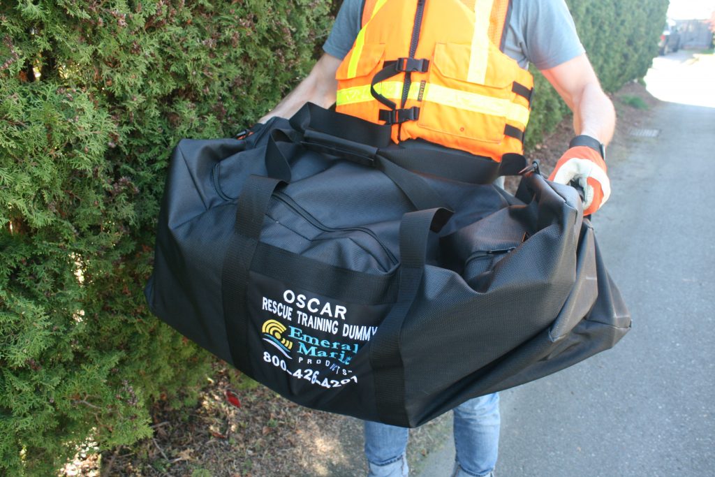 Easily transport your OSCAR Water Rescue Training Dummy